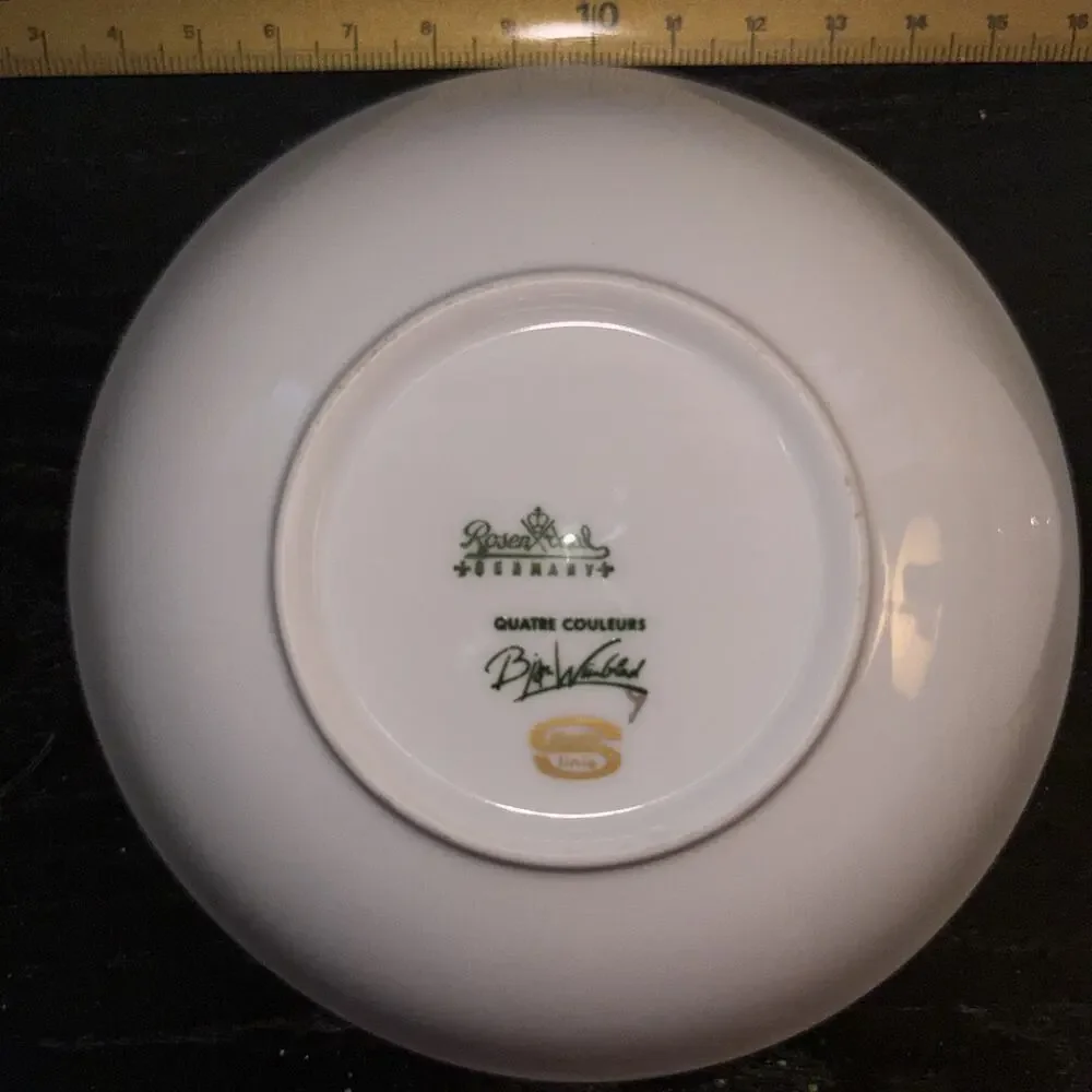 3 Rosenthal Studio Linie Bowls • Bjorn Wiinblad • Quatre Couleurs Romanze • VTG